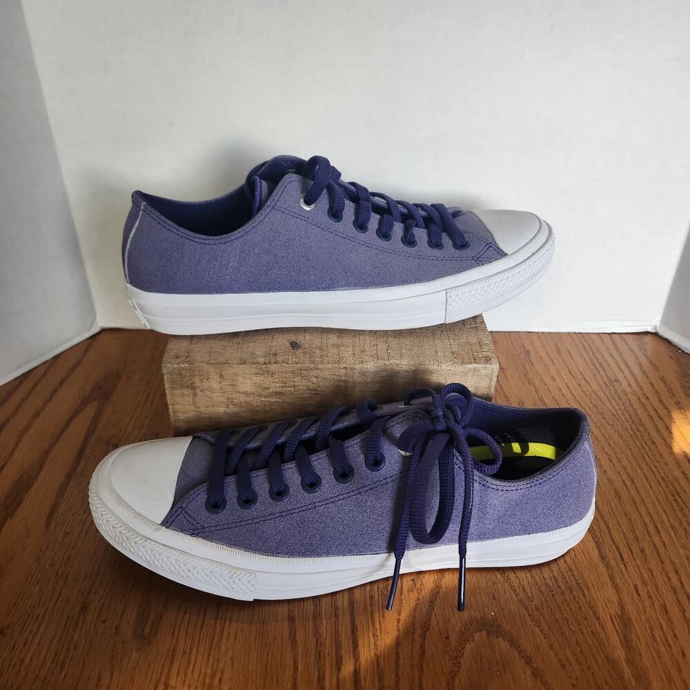 Converse CHUCK TAYLOR All Star Low Top Unisex Leather Shoes Sneakers Size 9 11 - Picture 2 of 8